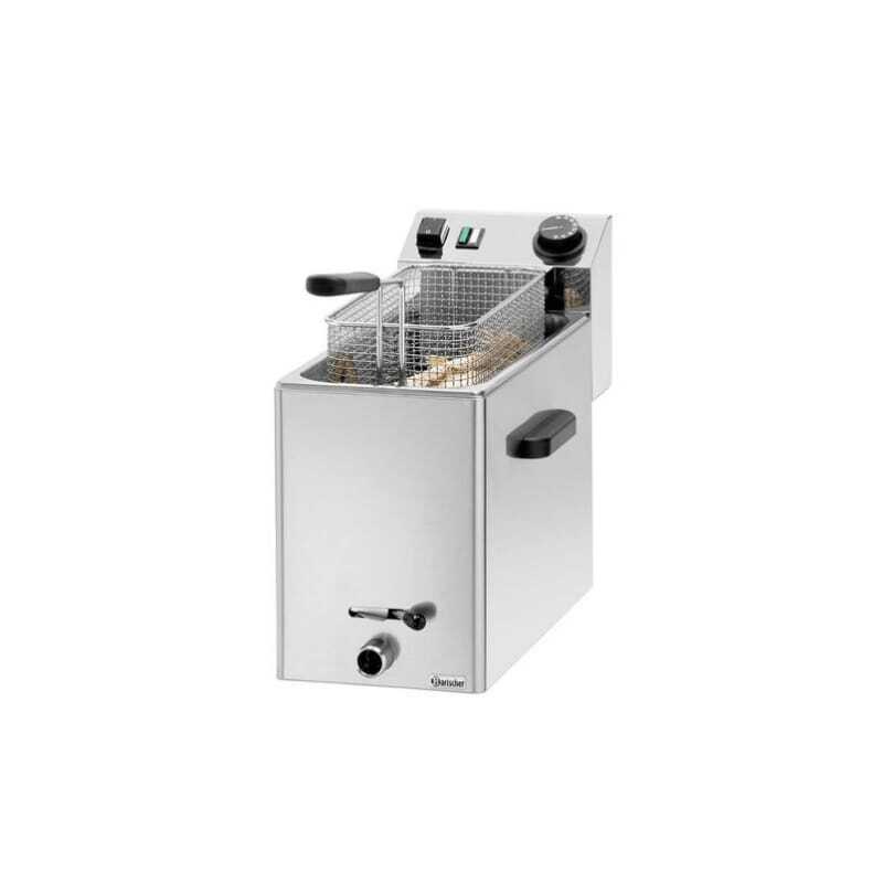 Electric fryer "SNACK XL" with Drain Valve - 8L Bartscher