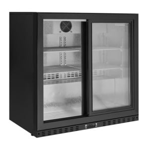 Kompakter Rückkühlschrank mit 2 Glastüren für Restaurant, Bar, Brauerei)