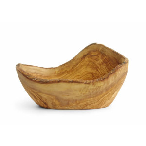 Bol Décoratif en Bois D’Olivier - 300 x 190 mm - HENDI