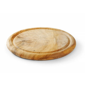 Servierbrett aus Olivenholz - Ø 260 mm - HENDI