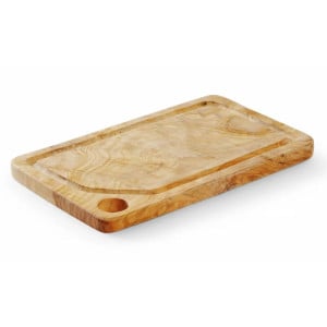 Servierbrett aus Olivenholz - 335 x 205 mm - HENDI