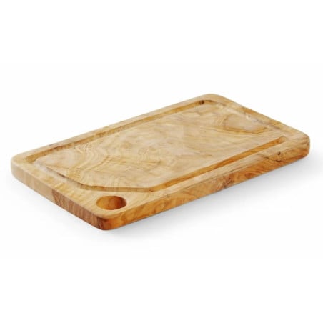 Servierbrett aus Olivenholz - 335 x 205 mm - HENDI