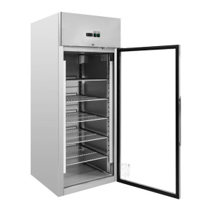 Positive Glas-Kühlschrank 650 L Umluftkühlung