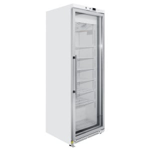 Gefrierschrank 400 L mit Glastür Umluftkühlung -18/-22°C