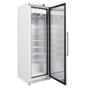 Gefrierschrank 400 L mit Glastür Umluftkühlung -18/-22°C