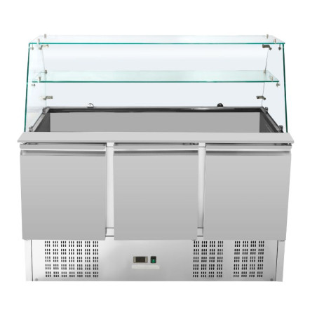 Saladette Kühlschrank 3 Türen - 368 L - Dynasteel
