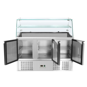 Saladette Kühlschrank 3 Türen - 368 L - Dynasteel