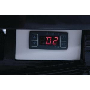 Schwarze Kühlvitrine Serie C 235 L - Polar