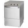 Lave-Vaisselle Professionnel avec Doseur de Liquide de Rinçage et Détergent - 40 x 40 cm - Dynasteel
