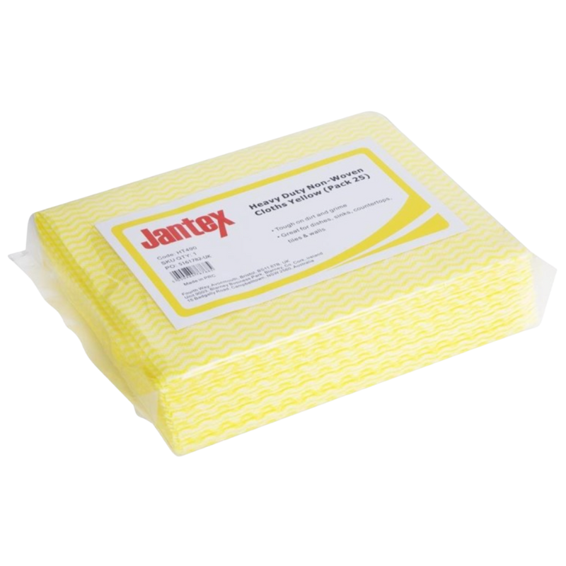 Chiffon Non Tissé Très Résistants Jaune - Lot de 25 Chiffon Non Tissé Très Résistants Jaune - Lot de 25