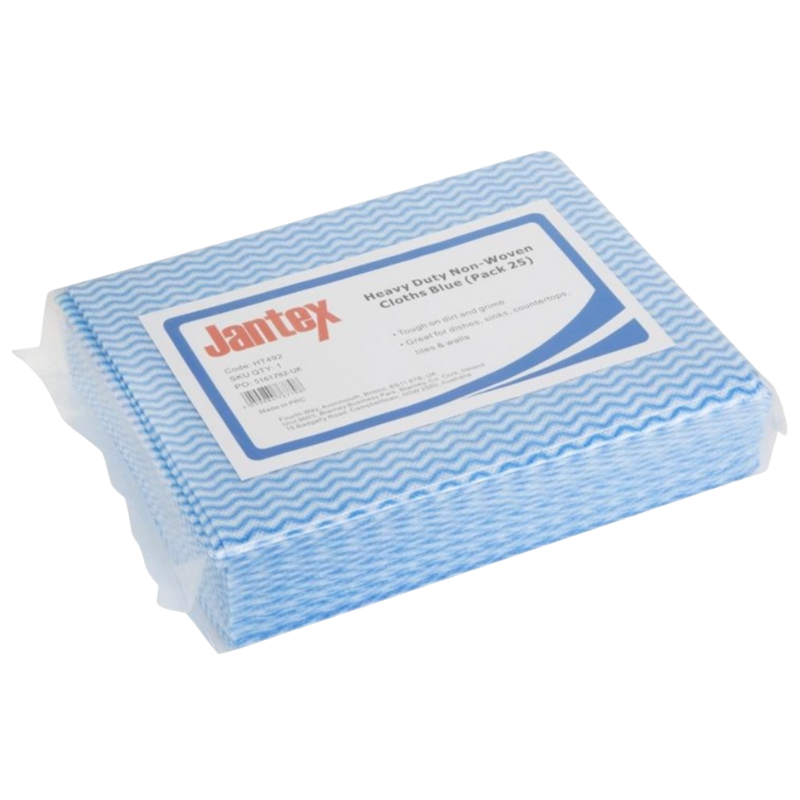 Sehr widerstandsfähige Vliestücher Blau - Packung mit 25 Sehr widerstandsfähige Vliestücher Blau - Packung mit 25