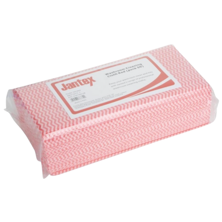 Rotes Badezimmer-Reinigungstuch - Set von 50