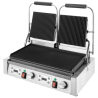 Doppelkontaktgrill mit gerillten Platten