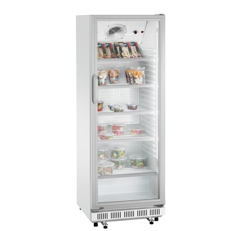 Armoire Réfrigérée Positive Vitrée Blanche - 360 L - Bartscher
