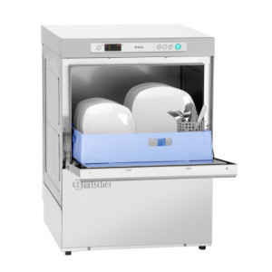 Dishwasher with Drain Pump, Softener, and Detergent Dispenser - 50 x 50 cm - Bartscher