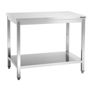 Table de Travail Inox avec Etagère Basse - P 700 mm - L 1000 mm - Bartscher