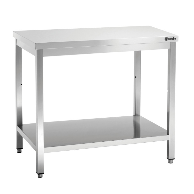 Stainless Steel Work Table with Lower Shelf - D 700 mm - L 1200 mm - Bartscher