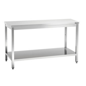 Table de Travail Inox avec Etagère Basse - P 700 mm - L 1600 mm - Bartscher