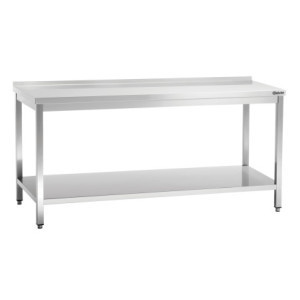 Table de Travail Inox avec Etagère Basse - P 700 mm - L 1800 mm - Bartscher