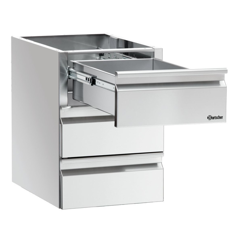 Colonne Tiroirs 3 x GN 1/1 Table de Travail - Bartscher