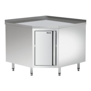 Eckmöbel aus Edelstahl - L 1000 x T 1000 mm - Bartscher