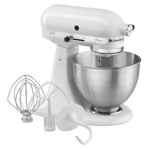 Batteur KitchenAid Blanc avec Accessoires - 4,28 L - Bartscher