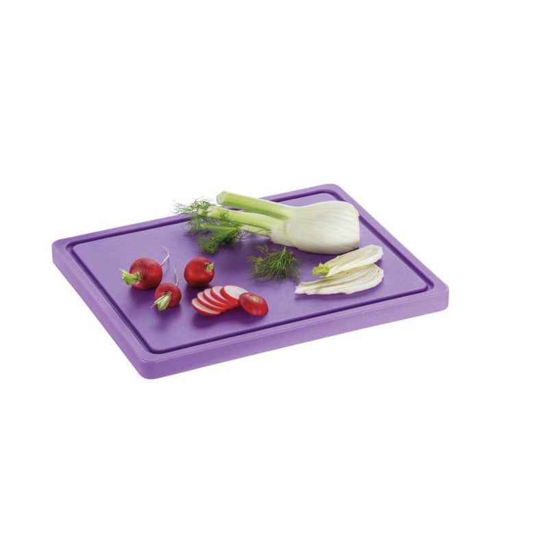 Cutting Board 325 x 265 mm - Purple - 20 mm Thickness - Bartscher Cutting Board 325 x 265 mm - Purple - 20 mm Thickness - Bartscher