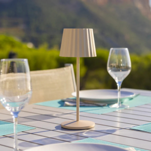 LED-Tischlampe Touch - Abby Creme - Lumisky