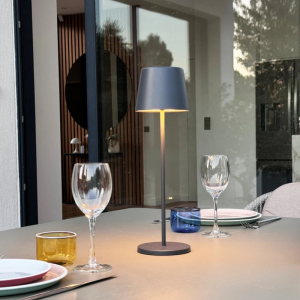 Kelly Rock LED Touch Table Lamp with Charging Tray - Set of 6 - Lumisky