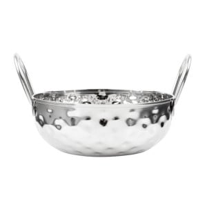 Hammered Stainless Steel Kadai Dish Table Presentation 150 mm - Gastronoble