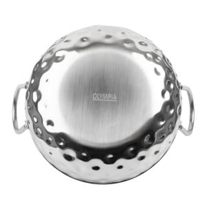 Hammered Stainless Steel Kadai Dish Table Presentation 150 mm - Gastronoble