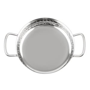 Plat en Inox Martelé Table Presentation 125mm - Gastronoble