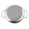 Hammered Edelstahlplatte Tischpräsentation 125mm - Gastronoble