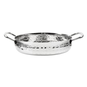 Hammered Edelstahlplatte Tischpräsentation 150mm - Gastronoble