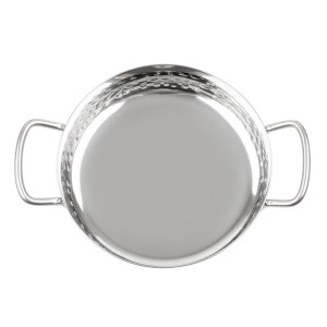 Hammered Stainless Steel Dish Table Presentation 150mm - Gastronoble