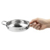 Hammered Edelstahlplatte Tischpräsentation 150mm - Gastronoble