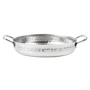 Hammered Edelstahlplatte Tischpräsentation 180mm - Gastronoble