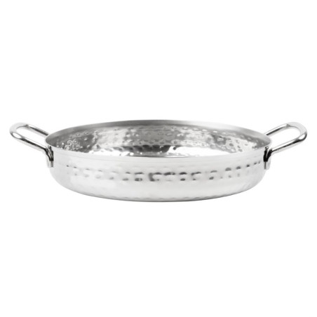 Hammered Edelstahlplatte Tischpräsentation 180mm - Gastronoble
