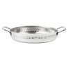 Hammered Edelstahlplatte Tischpräsentation 180mm - Gastronoble