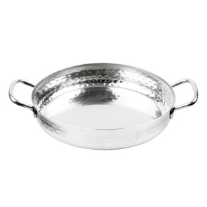 Hammered Edelstahlplatte Tischpräsentation 180mm - Gastronoble