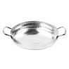 Hammered Edelstahlplatte Tischpräsentation 180mm - Gastronoble