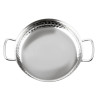 Hammered Edelstahlplatte Tischpräsentation 180mm - Gastronoble