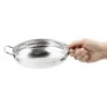 Hammered Stainless Steel Dish Table Presentation 180mm - Gastronoble