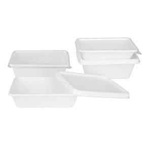 Kompostierbare Lebensmittelbehälter aus Bagasse Fiesta 800ml - Set von 100 - Fiesta Green