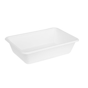 Kompostierbare Bagasse-Lebensmittelschalen 650ml - Set von 100 - Gastronoble