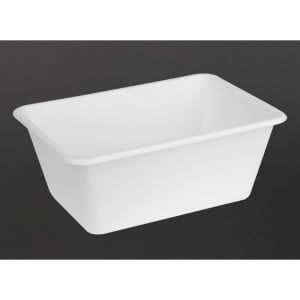 Barquettes Alimentaires en Bagasse Compostable 1000ml - Lot de 100 - Fiesta Green