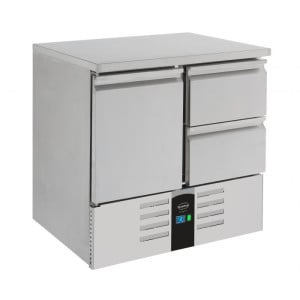 Table Réfrigérée Positive à 1 Porte et 2 Tiroirs - 257 L - CombiSteel