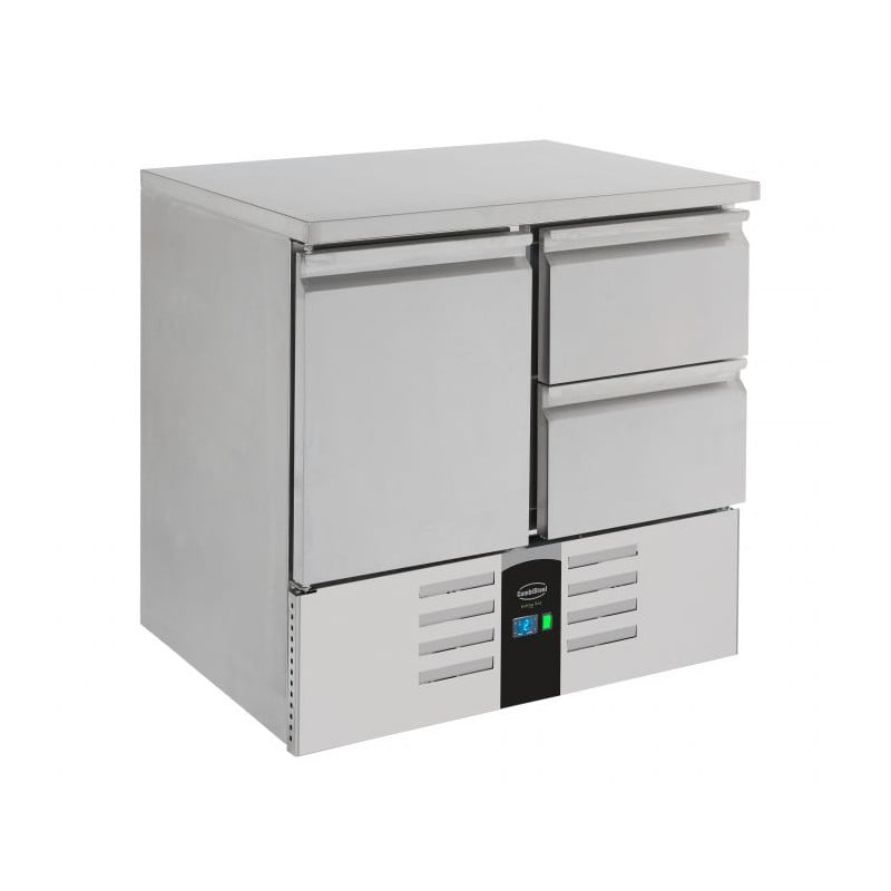 Table Réfrigérée Positive à 1 Porte et 2 Tiroirs - 257 L - CombiSteel Table Réfrigérée Positive à 1 Porte et 2 Tiroirs - 257 L - CombiSteel