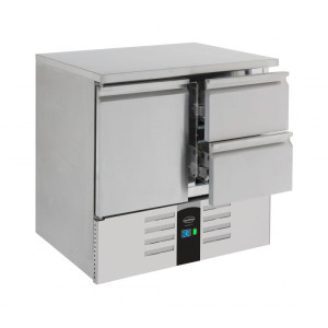 Table Réfrigérée Positive à 1 Porte et 2 Tiroirs - 257 L - CombiSteel