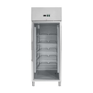 Positive Glas-Kühlschrank 650 L Umluftkühlung